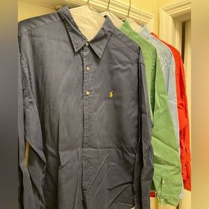 Four Polo Shirts - 2XL linen and cotton blend